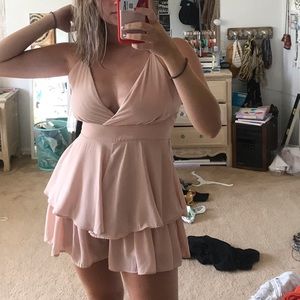 Blush Ruffled romper